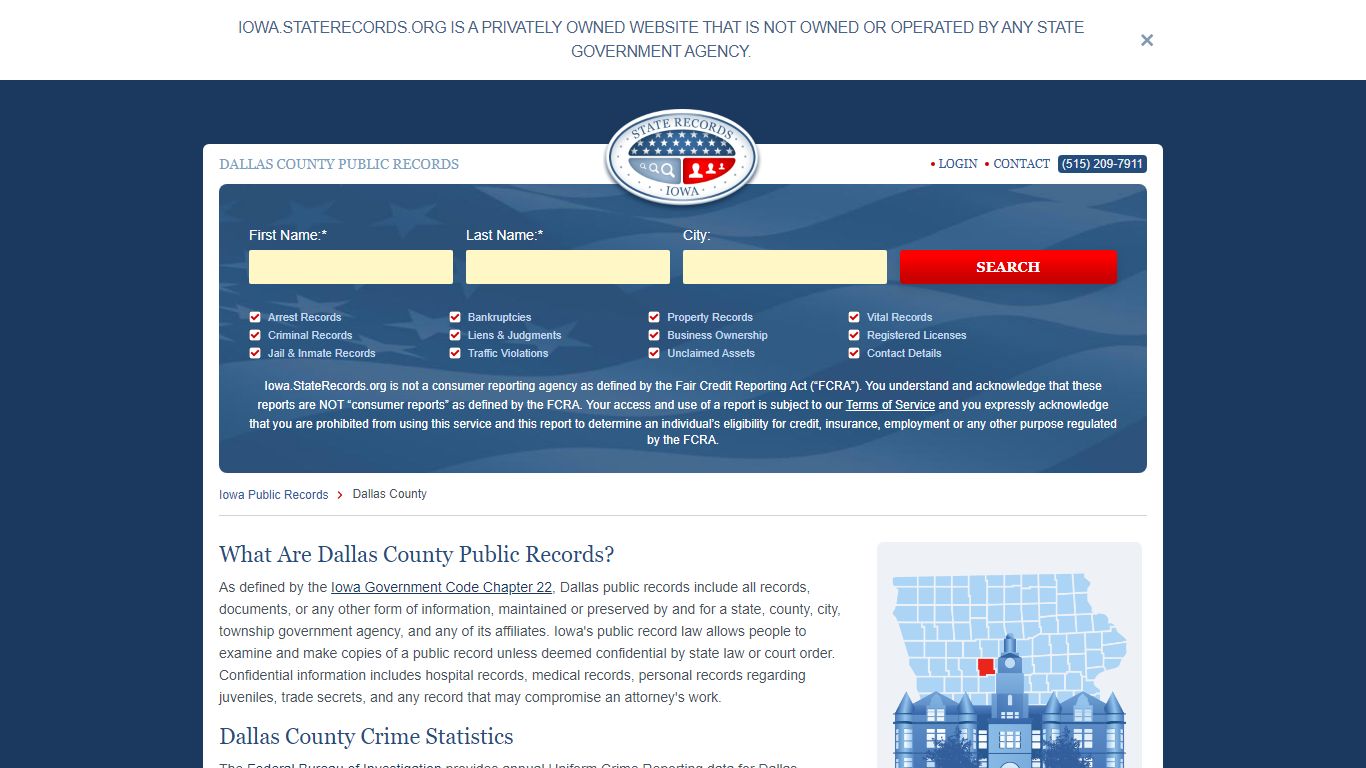 Dallas County Arrest, Court, and Public Records | StateRecords.org